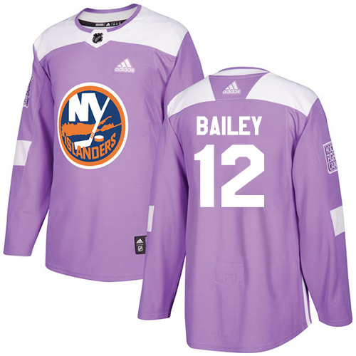 Adidas Islanders #12 Josh Bailey Purple Authentic Fights Cancer Stitched NHL Jersey - Click Image to Close